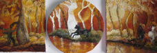 Chasse - Cheval - Vers la rivière